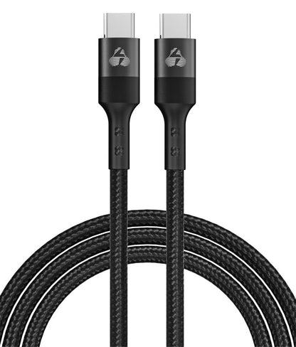 POWERTECH καλώδιο USB-C PTR-0130, PD 60W, copper, 1m, μαύρο
