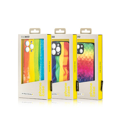 EGOBOO Rainbow Collection backcover for iPhone 13, Illusion