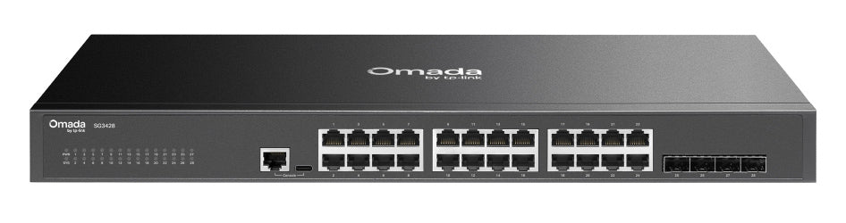 TP-LINK Omada access switch TL-SG3428, 24-Port Gigabit, 4x SFP, V2.40