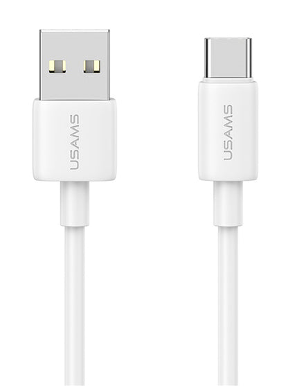 USAMS καλώδιο USB-C σε USB US-SJ708, 3A, 480Mbps, 1m, λευκό