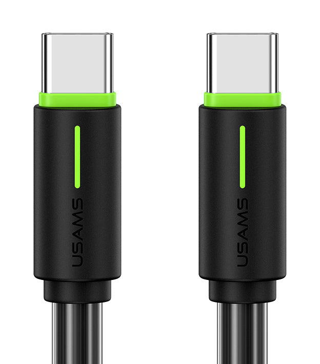 USAMS καλώδιο USB-C US-SJ734, 60W, 480Mbps, 1m, μαύρο