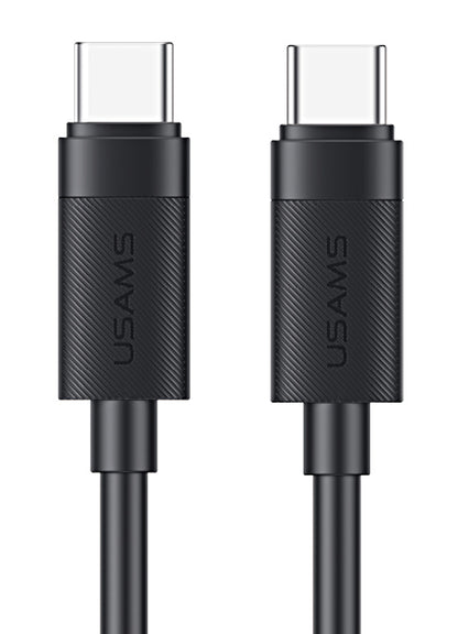 USAMS καλώδιο USB-C SJ780, 60W, 480Mbps, 1m, μαύρο