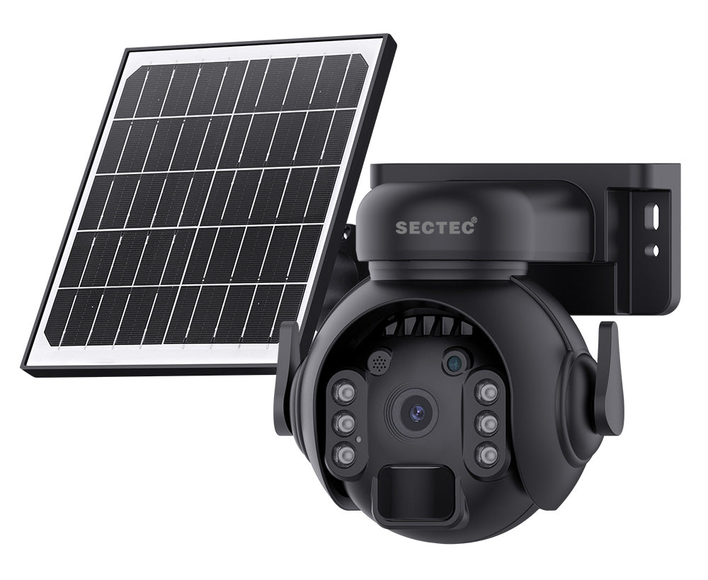 SECTEC smart ηλιακή κάμερα ST-515C-3M-5W-BK, 3MP, WiFi, SD, PTZ, IP65