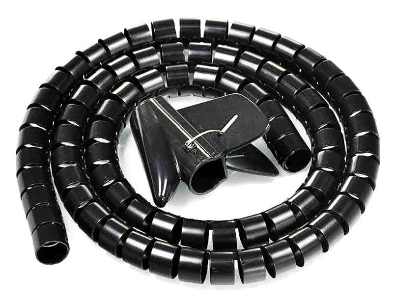 POWERTECH δεματικό καλωδίων TIES-083, πλαστικό, Φ20mm, 2m, μαύρο