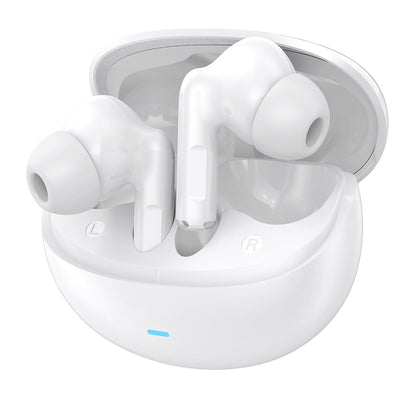 CELEBRAT earphones με θήκη φόρτισης W80, True Wireless, 13mm, 30/230mAh, λευκά