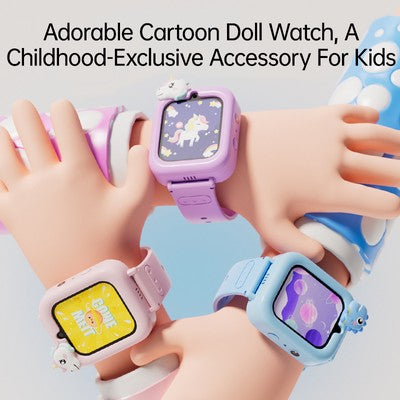 WOWKIDS παιδικό smartwatch K90, 1.83" IPS, με κάμερα, ροζ