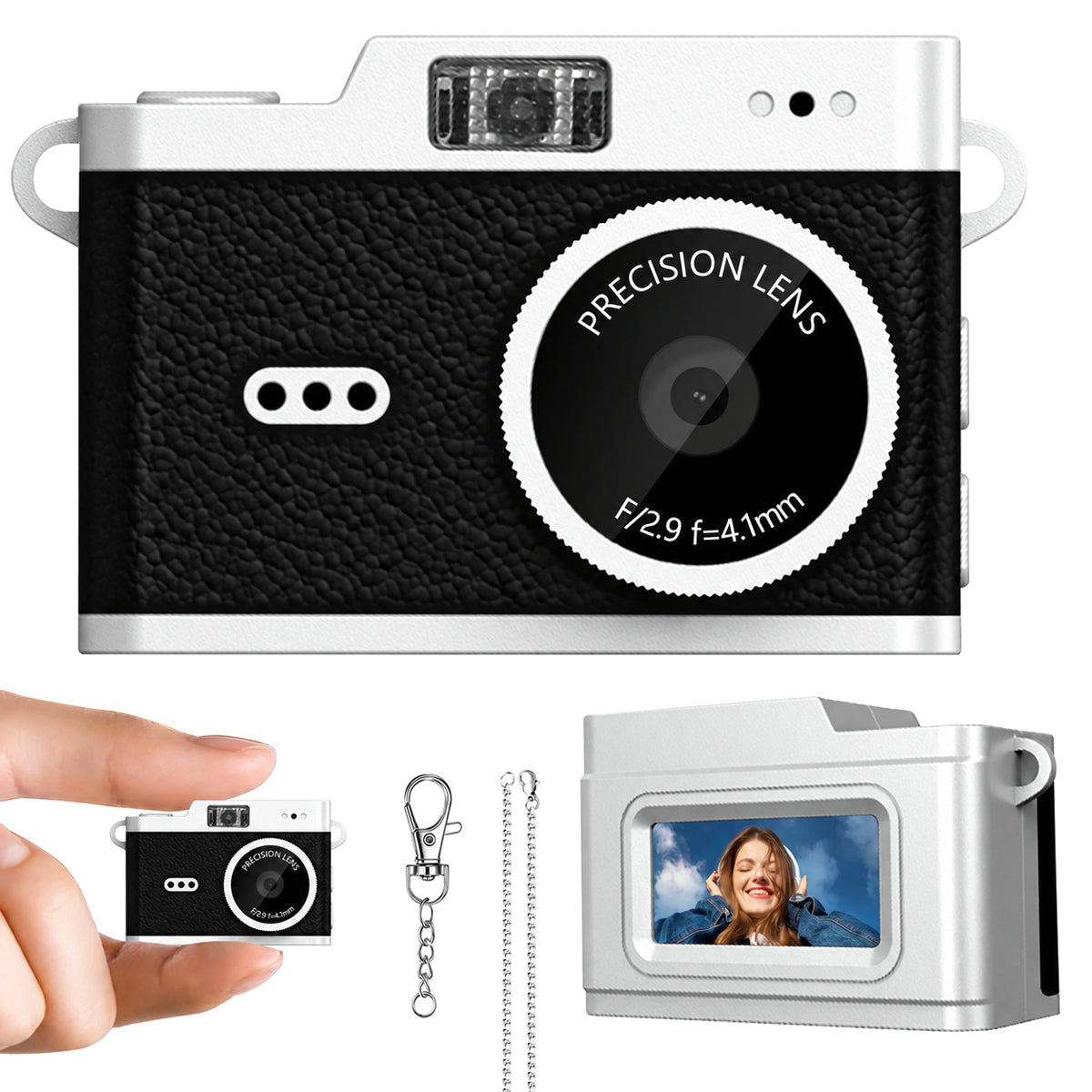 WOWKIDS μίνι ψηφιακή κάμερα X5 με 0.96" οθόνη, 2MP/1080p, μαύρη