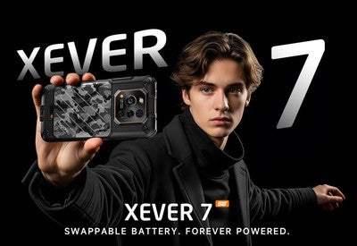 RUGONE smartphone Xever 7, 6.67", 12/512GB, 5G, 5550mAh, IP68/IP69K/MIL-STD-810H, μαύρο