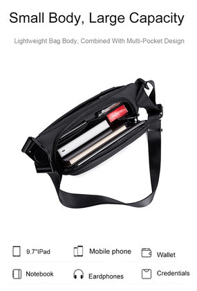 ARCTIC HUNTER τσάντα Crossbody Y00561 με θήκη tablet, 4L, μαύρη