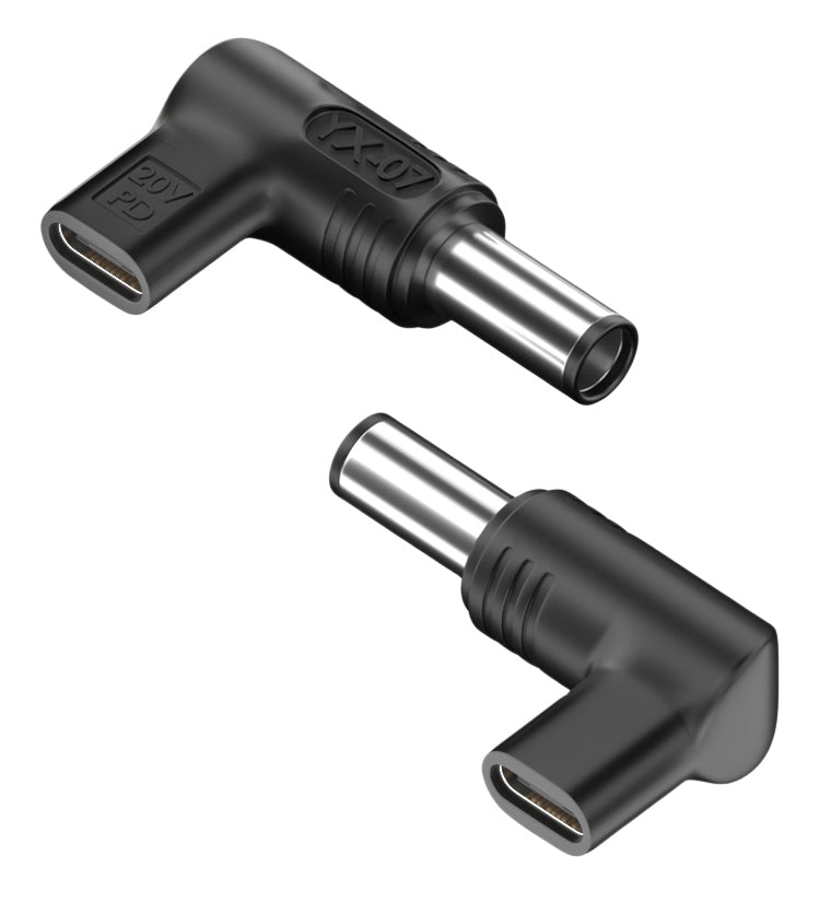 POWERTECH αντάπτορας τροφοδοσίας laptop YX-07, USB-C σε HP 7.4x5mm, μαύρος