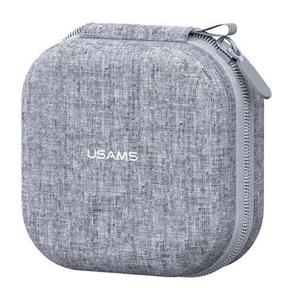 USAMS θήκη οργάνωσης ακουστικών Bluetooth ZB351, 9.5x9.5x5cm, γκρι