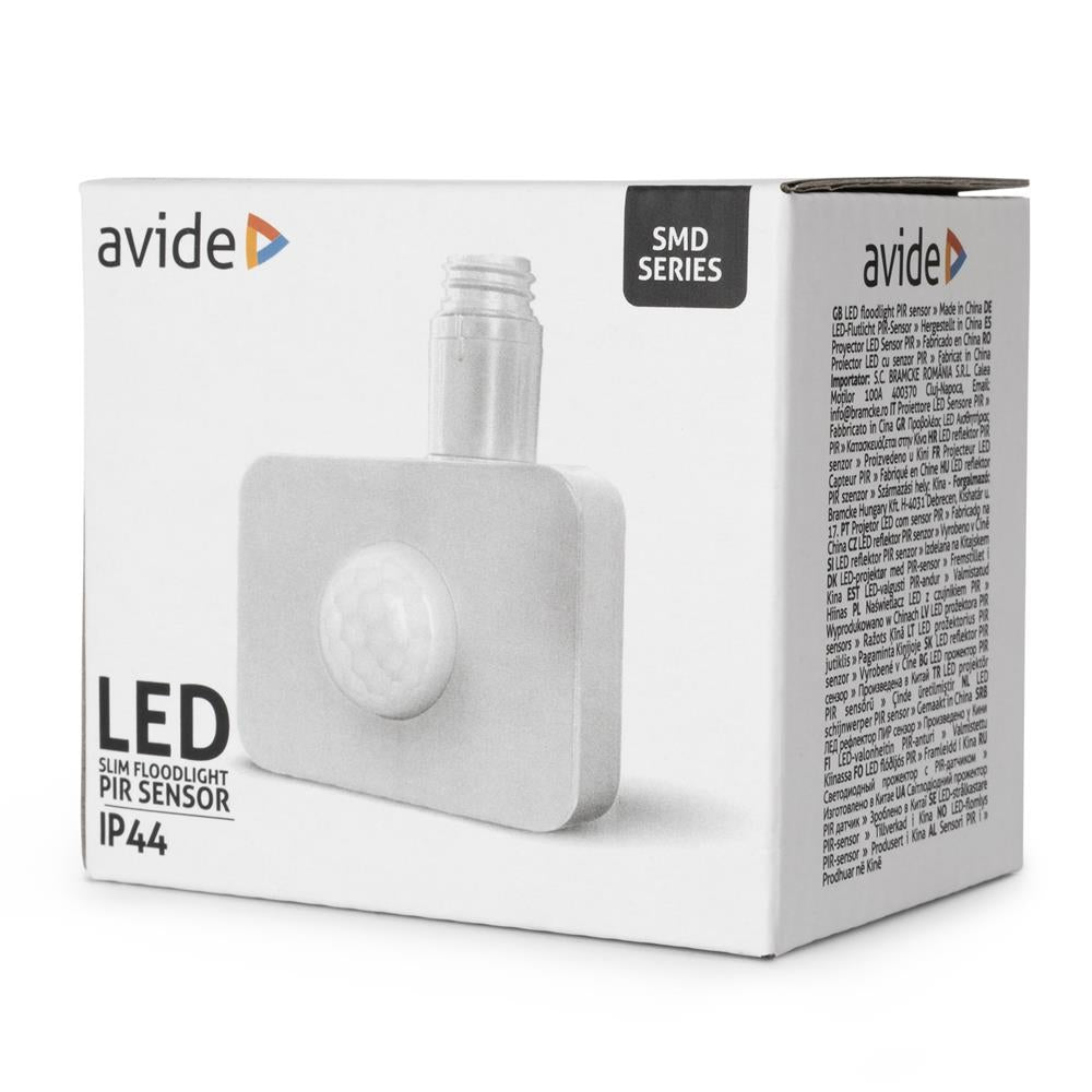 Αισθητήρας PIR προβολέα LED Avide Λευκό