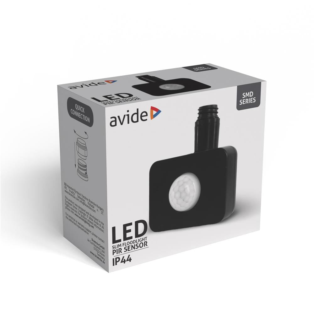 Αισθητήρας PIR προβολέα LED Avide Μαύρο