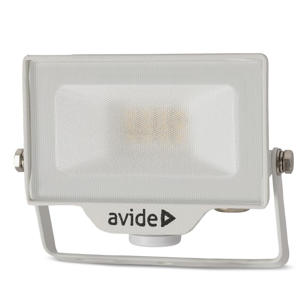 Avide Προβολέας LED SMD 10W NW 4000K με Δυνατότητα Προσθήκης Αισθητήρα PIR Λευκό