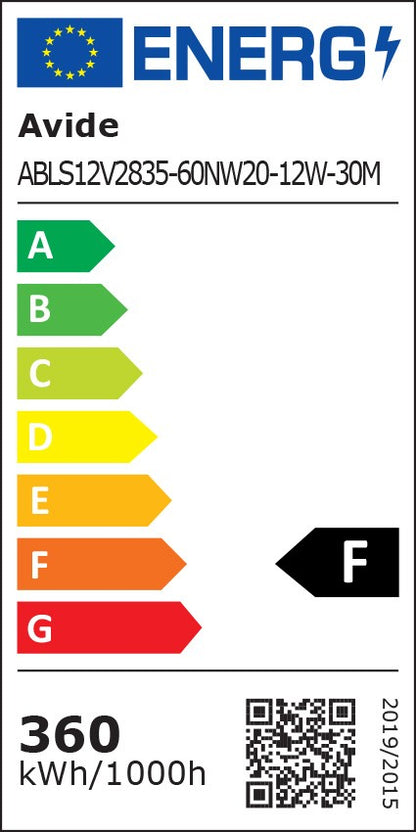 Avide Ταινία LED 12V 12W 4000K IP20 30m