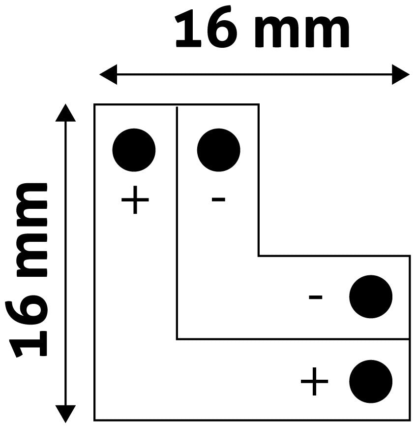 Avide LED Ταινία 12V 2835 L Σύνδεσης