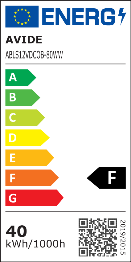 Avide LED Ταινία D-COB 12V 8W Θερμό 3000K IP44 5m