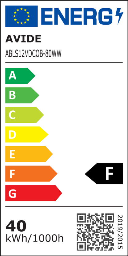 Avide LED Ταινία D-COB 12V 8W Θερμό 3000K IP44 5m
