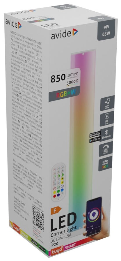 Avide LED Φωτιστικό Δαπέδου Digital RGB + 3000K BT με Αισθητήρα Μουσικής
