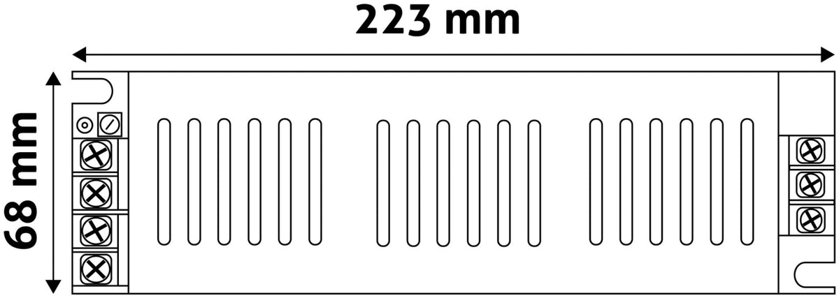 Avide Τροφοδοτικό 12V 250W IP20 Slim