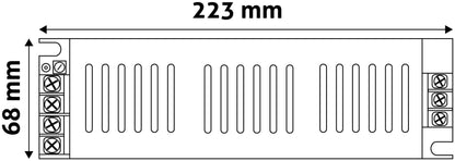 Avide Τροφοδοτικό 12V 250W IP20 Slim