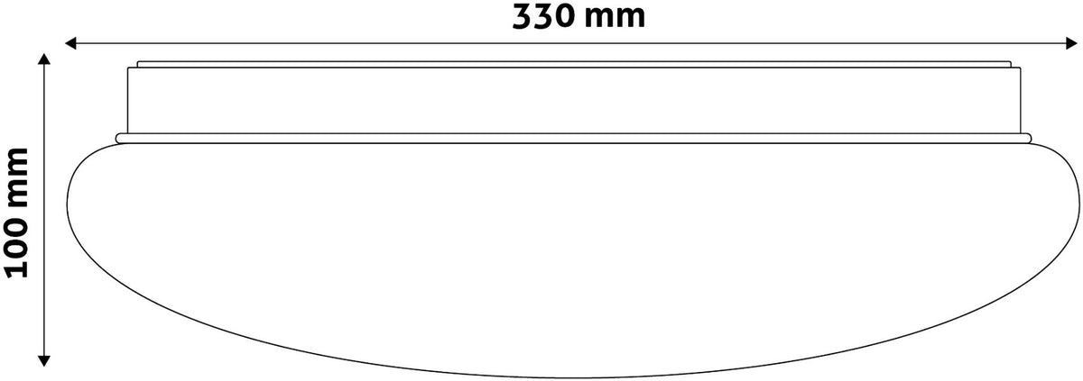 Avide LED Μοντέρνα Πλαφονιέρα Οροφής Umbriel (Raindrop) 18W 330*100mm