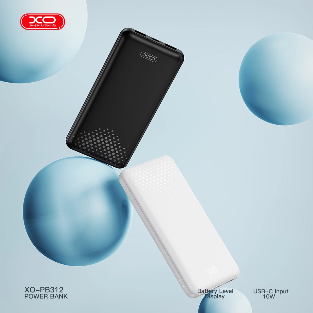 XO PB312 Powerbank 10.000mAh Λευκό
