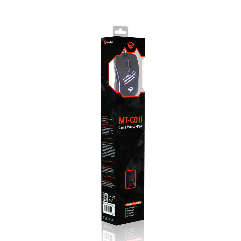 Meetion MT-C011 Σέτ Ενσύρματο Ποντίκι και Mouse Pad