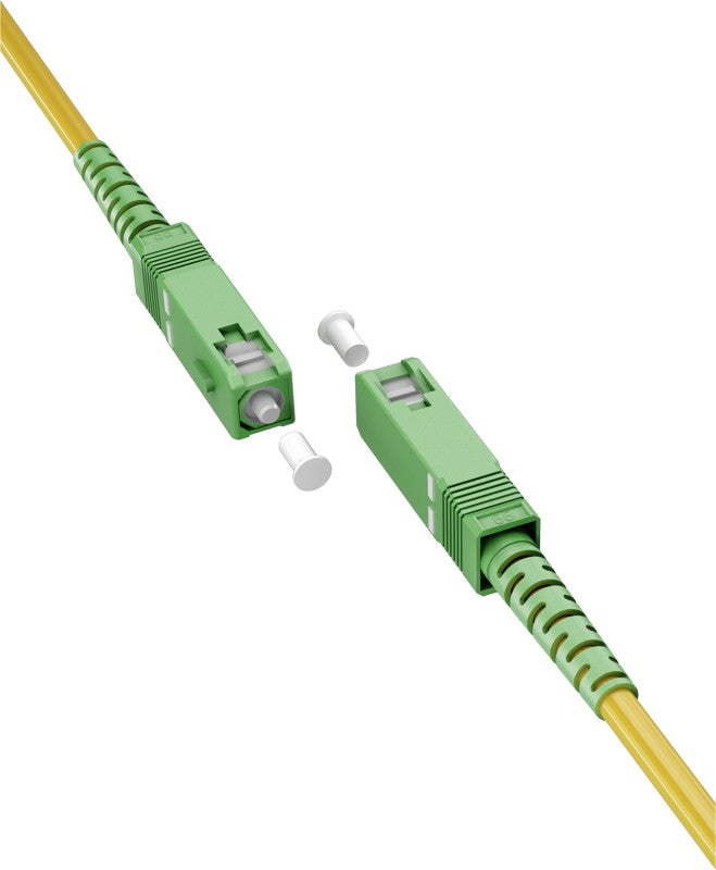 Goobay Καλώδιο Οπτικής Ίνας FTTH Μονής Λειτουργίας OS2 Κίτρινο 0.5μ