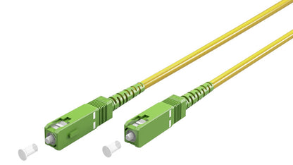 Goobay Καλώδιο Οπτικής Ίνας FTTH Μονής Λειτουργίας OS2 Κίτρινο 5μ