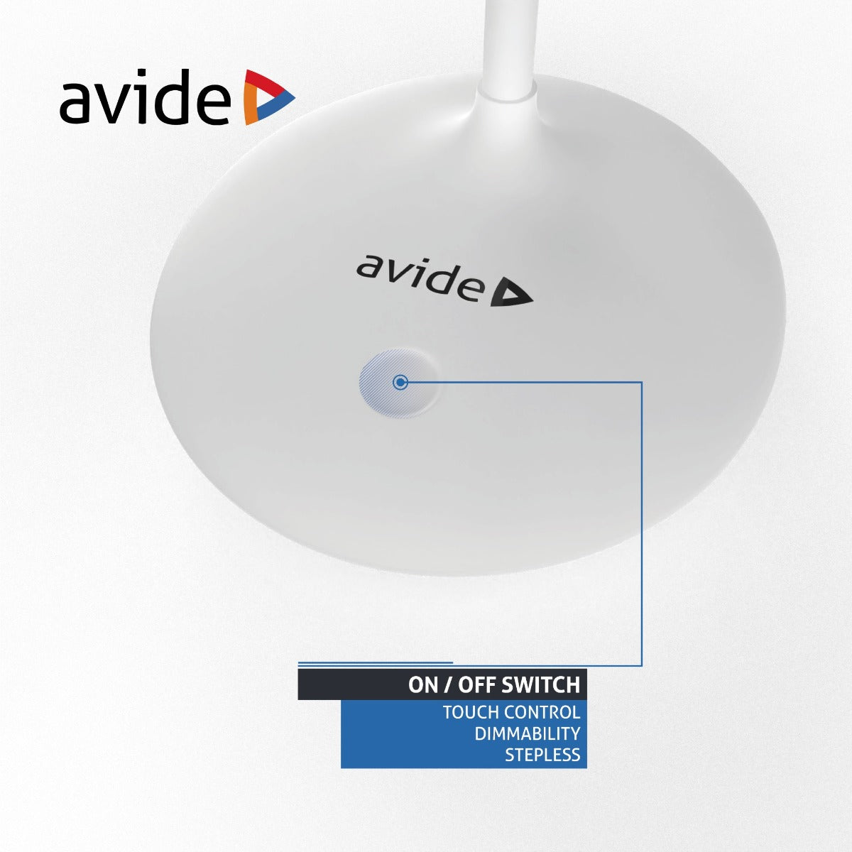 Avide LED Φωτιστικό Γραφείου Minimal Άσπρο 4W