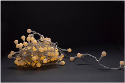 Entac Χριστουγεννιάτικα Λαμπάκια σε σχήμα Μπάλας 15mm IP44 120LED 9m Θερμό Λευκό