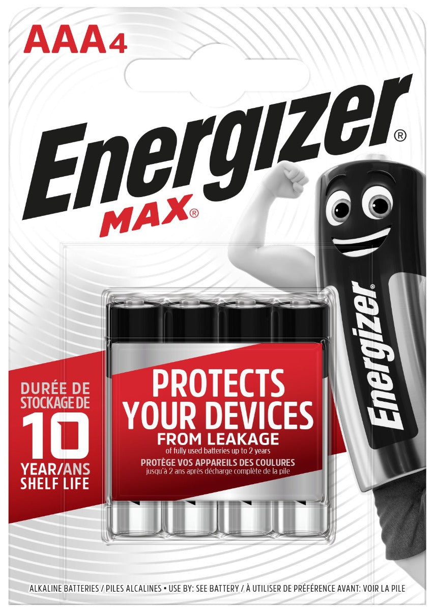 Energizer Max Alkaline Μπαταρία AAA (4 τμχ)