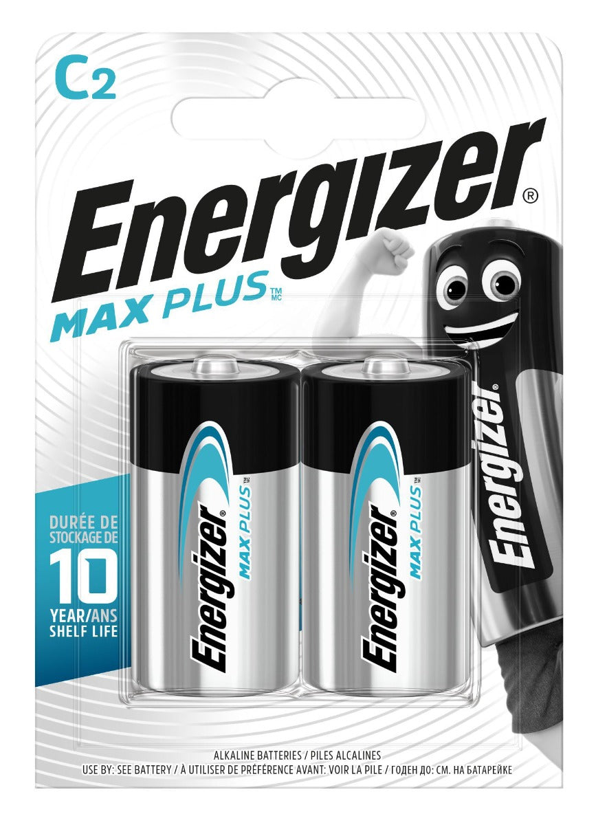 Energizer Max Plus Alkaline Μπαταρία C (2 τμχ)