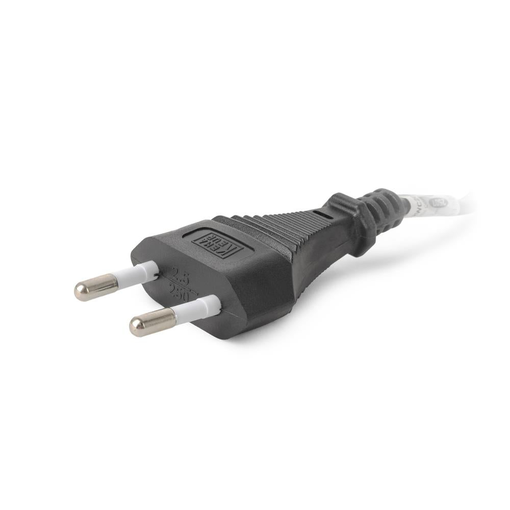 Entac Rewireable Καλώδιο 2G0.75 με Διακόπτη ON/OFF Μαύρο 1m