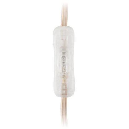 Entac Rewireable Καλώδιο 2G0.75 με Διακόπτη ON/OFF Διαφανές 1m