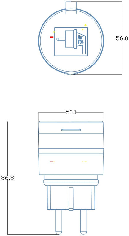 Entac Outdoor WIFI Socket IP44