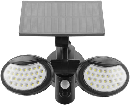 Entac Ηλιακό Φως Τοίχου 10W SMD 2 Κεφαλές με Ανιχνευτή Κίνησης