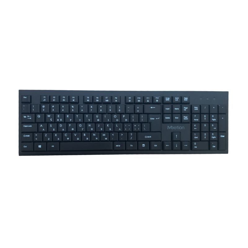 Meetion MT-C4120 Little Ασύρματο Σετ Ελληνικό Πληκτρολόγιο & Ποντίκι 2.4G