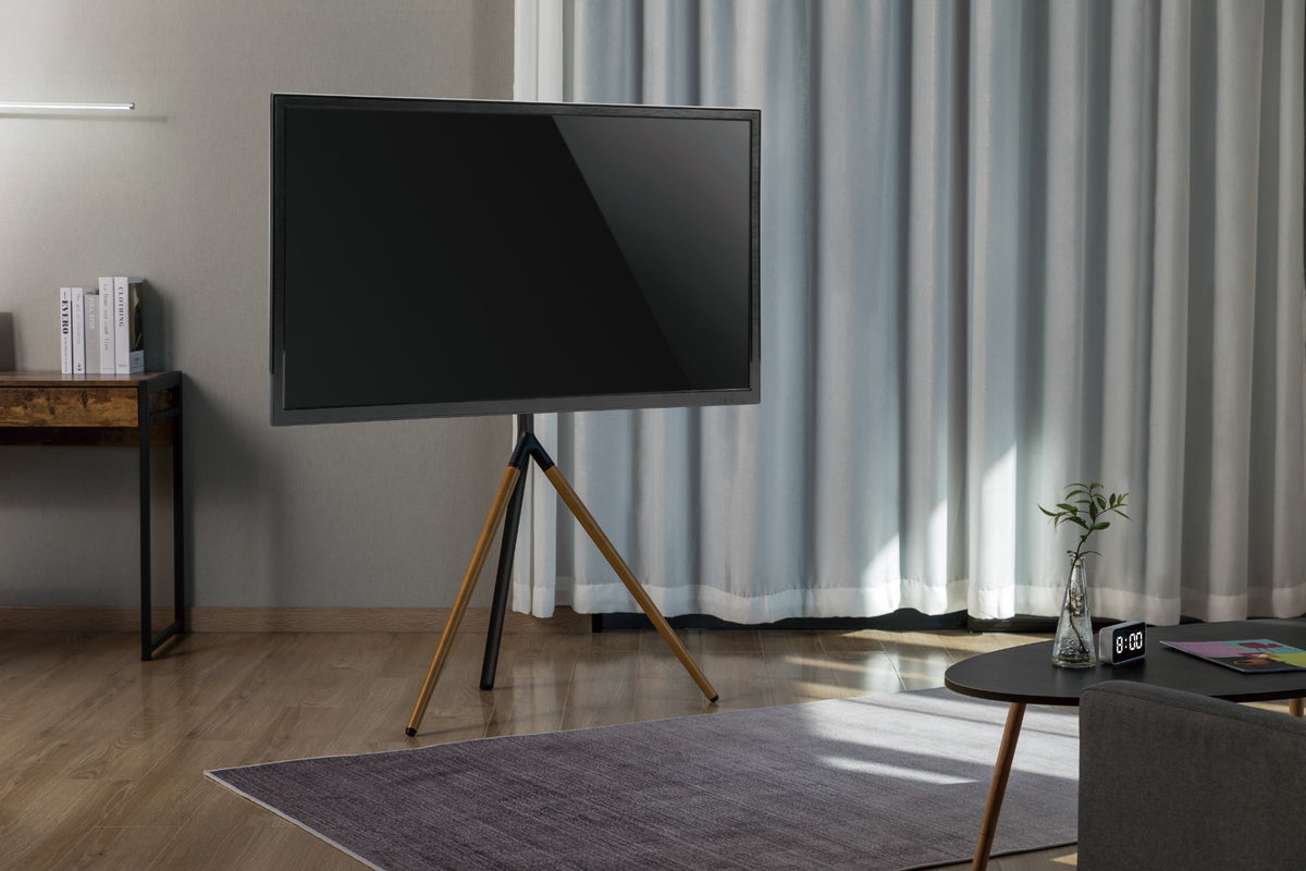 ATC-3044F Βάση Τηλεόρασης Τρίποδο Δαπέδου τύπου Easel Ξύλινο 45" - 65"
