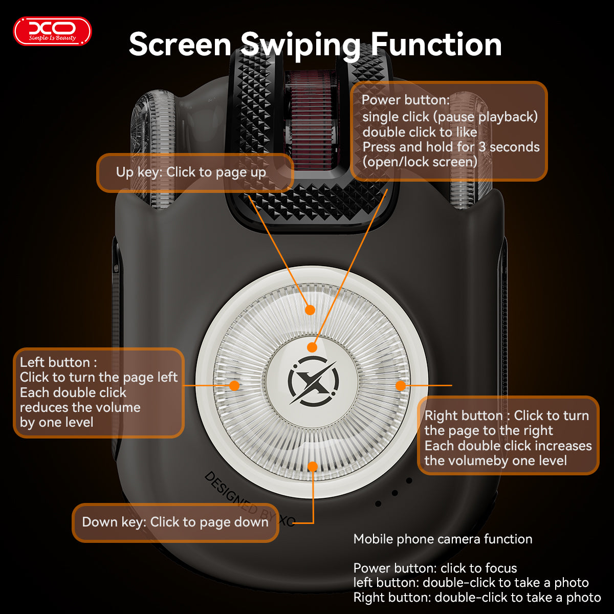 XO G39 Ασύρματα Earbuds & Τηλεχειριστήριο TWS