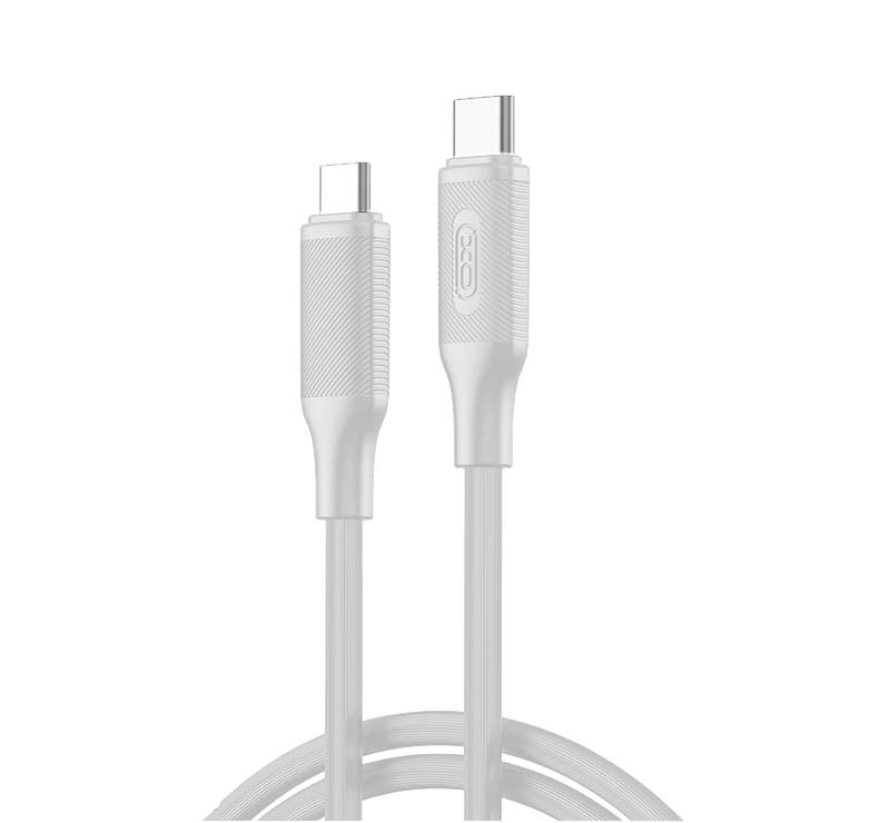 XO NB-Q265B PD 60W Type-C σε Type-C Μινιμαλιστικό Καλώδιο (Λευκό)