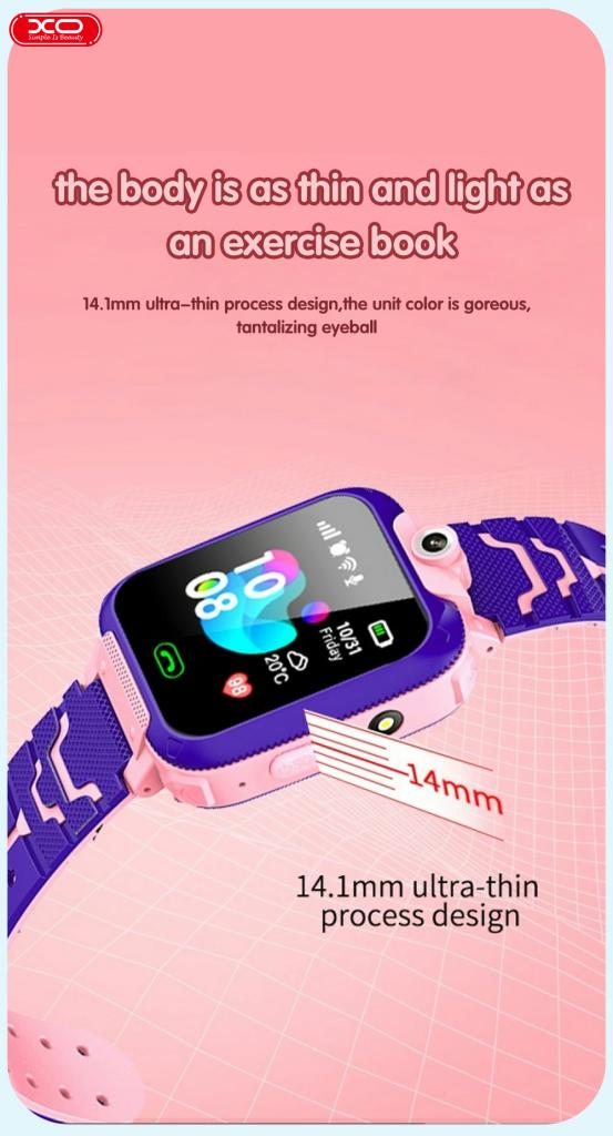 XO H100 Παιδικό Smartwatch 2G Ροζ