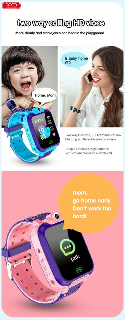 XO H100 Παιδικό Smartwatch 2G Ροζ