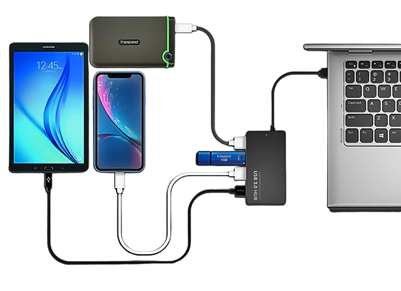 Μετατροπέας USB C Docking Station Hub 4 σε 1 USB 3.1 Type C σε 4 Θύρες USB 3.0