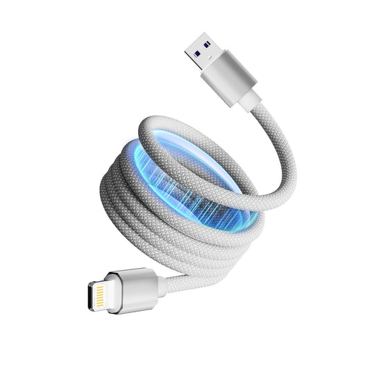 ATC-C6 Μαγνητικό Καλώδιο Φόρτισης USB-A σε Lightning 12W 1m Λευκό