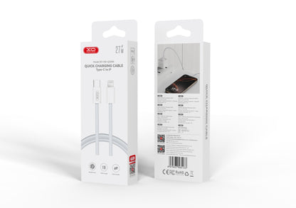 XO NB-Q260A Καλώδιο Φόρτισης & Δεδομένων Lightning σε Type-C 27W Πλεκτό 1m