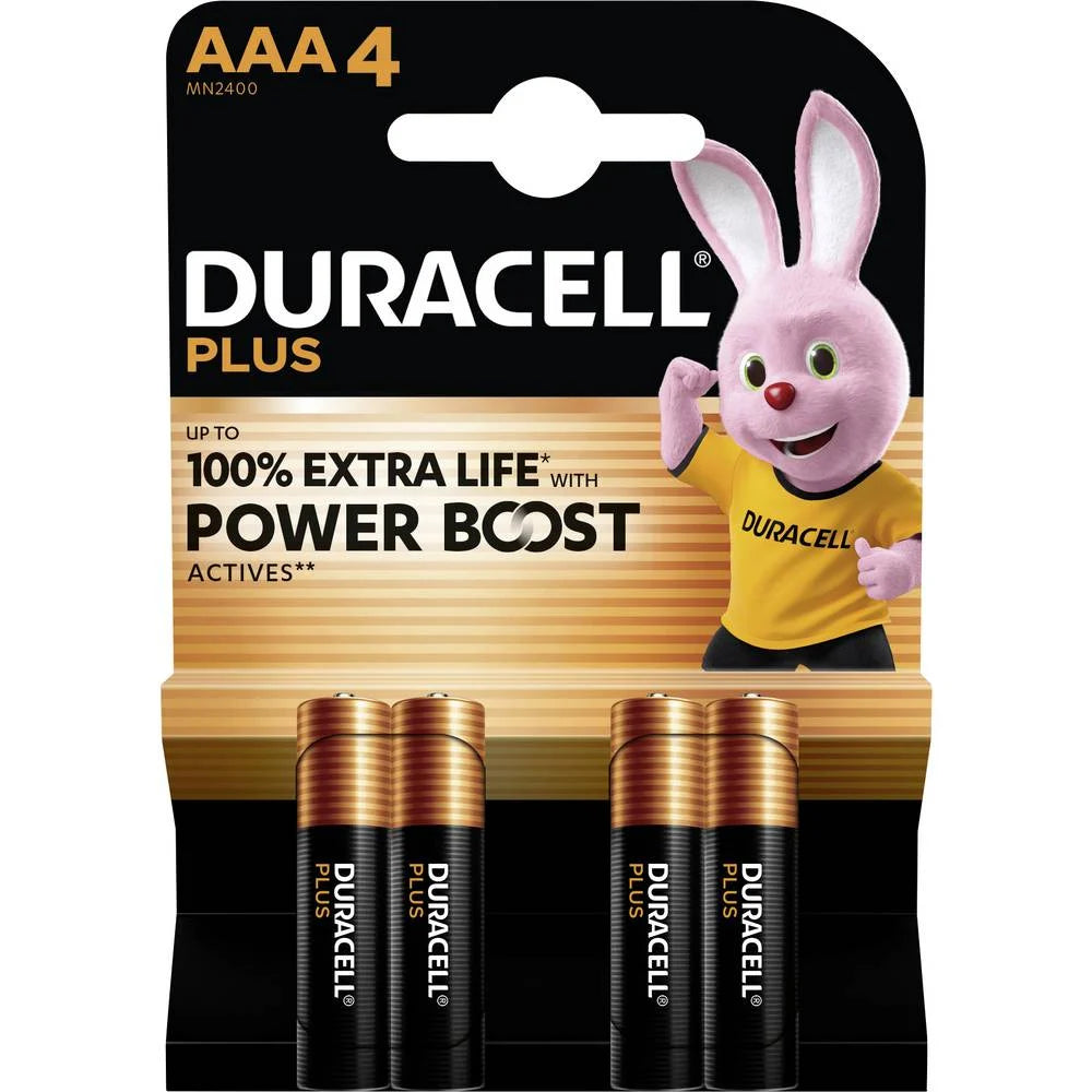 DURACELL Μπαταρίες Plus Boost MN2400 AAA BL4