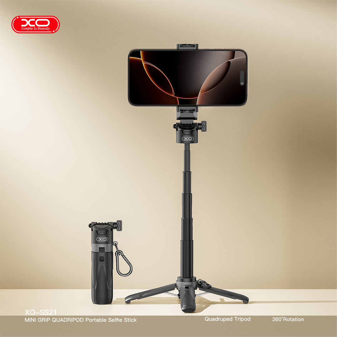 XO SS21 Πολυλειτουργικό Mini Bluetooth Selfie Stick 4 σε 1