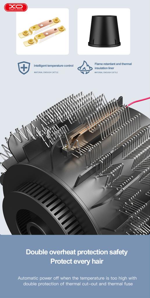 XO CF2 1600W Πιστολάκι Μαλλιών Ταξιδίου Μπλέ